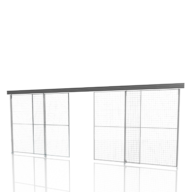 Skjutport med mittlåsning