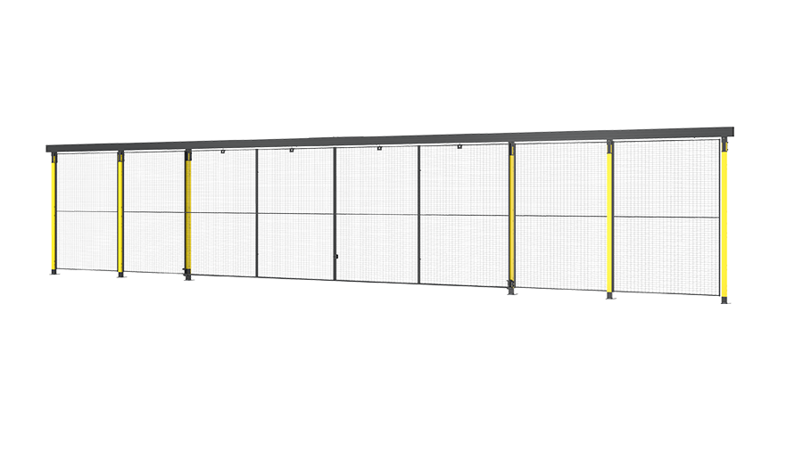 Skjutport med mittlåsning