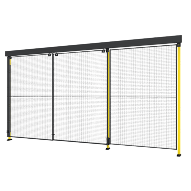 Dubbel teleskopskjutport