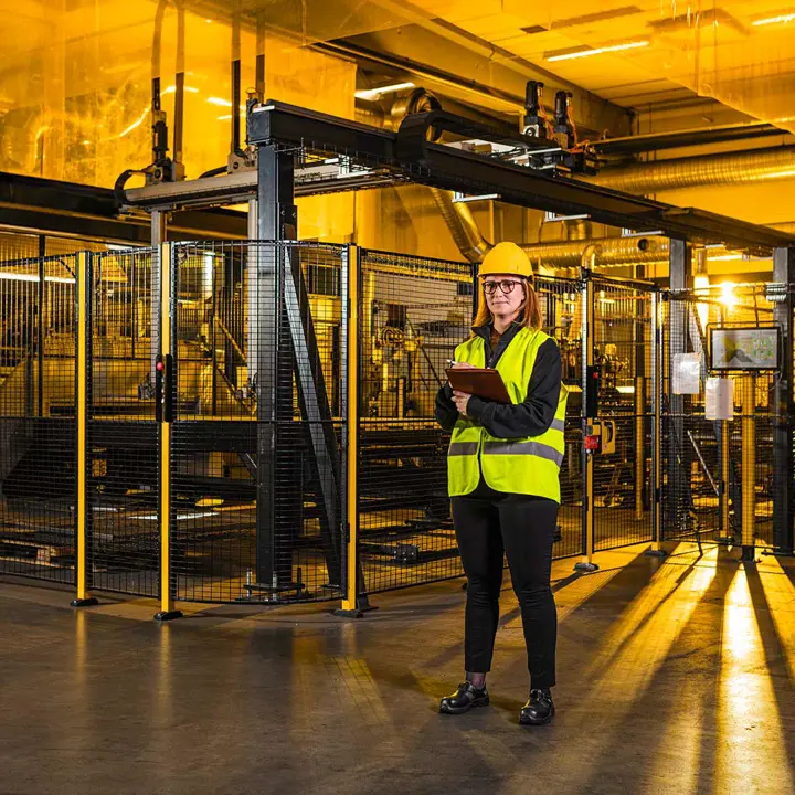 Fasta skyddsanordningar minimerar risker Fasta skyddsanordningar minimerar risker